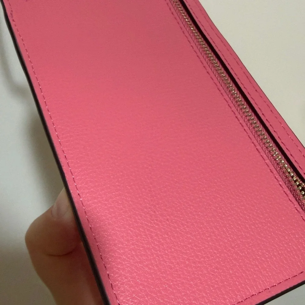 Kate Spade Phone Crossbody Womens Pink Leather Chain Strap Mini Bag Wallet